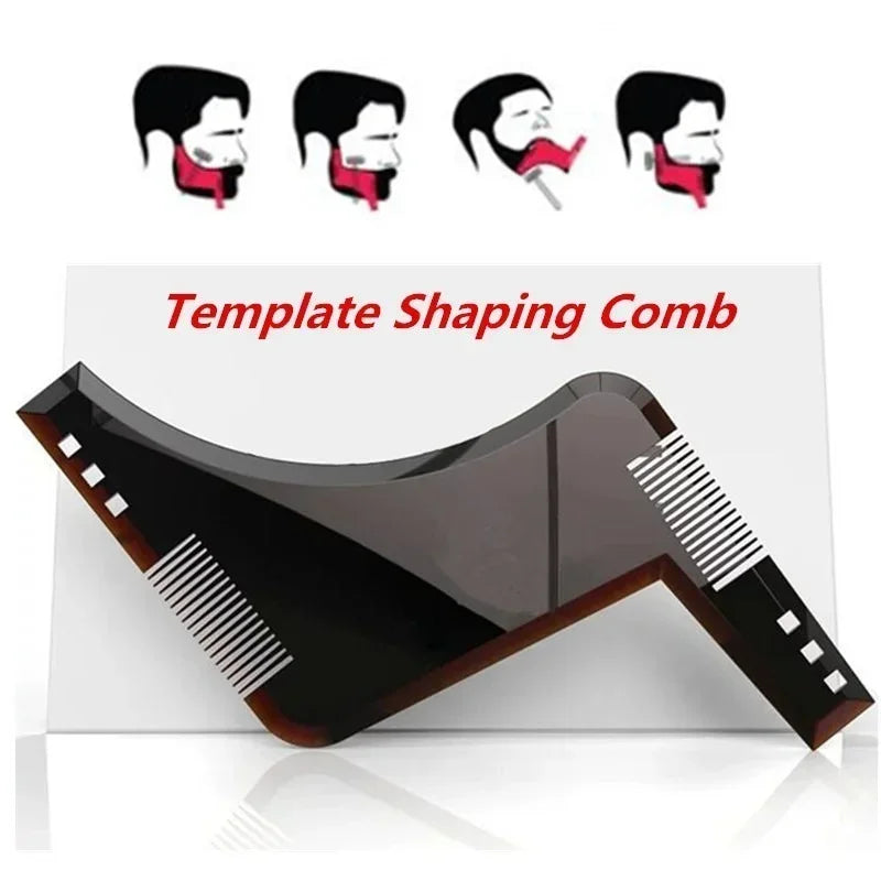 5-Piece Beard Shaping Template Comb Set | Men's Grooming