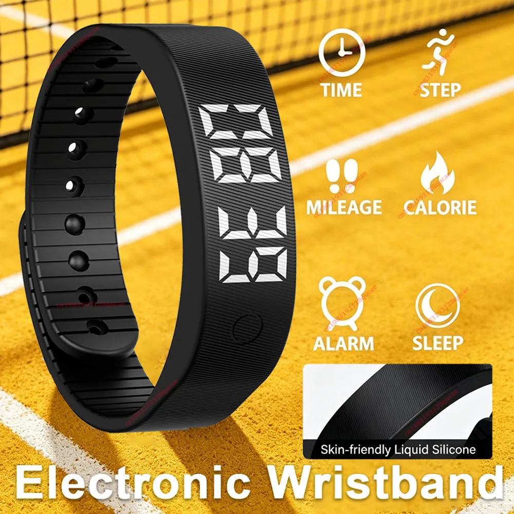 HW12 Vibrating Alarm Clock Smart Bracelet | Silent Wake-Up Band