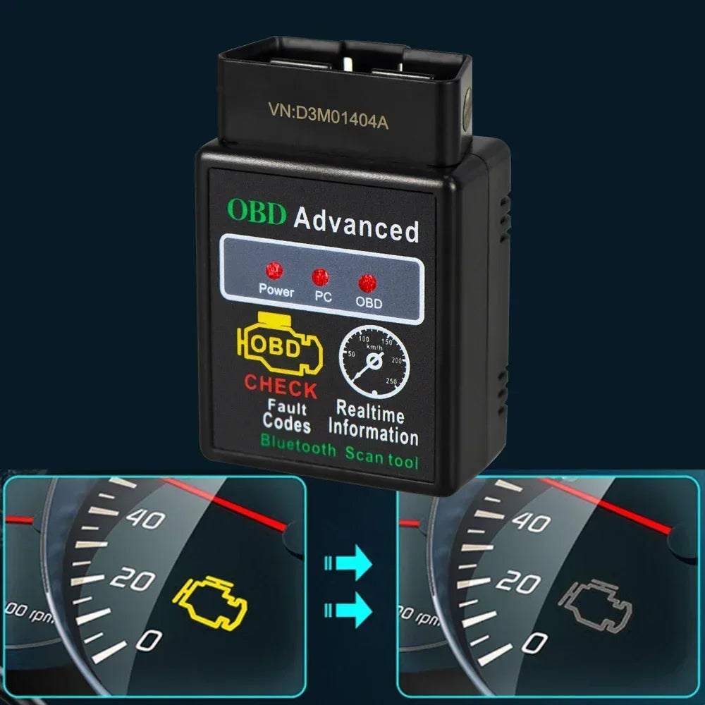 OBD2 Bluetooth ELM327 Auto Engine Diagnostic Scanner OBDII Scan Tool