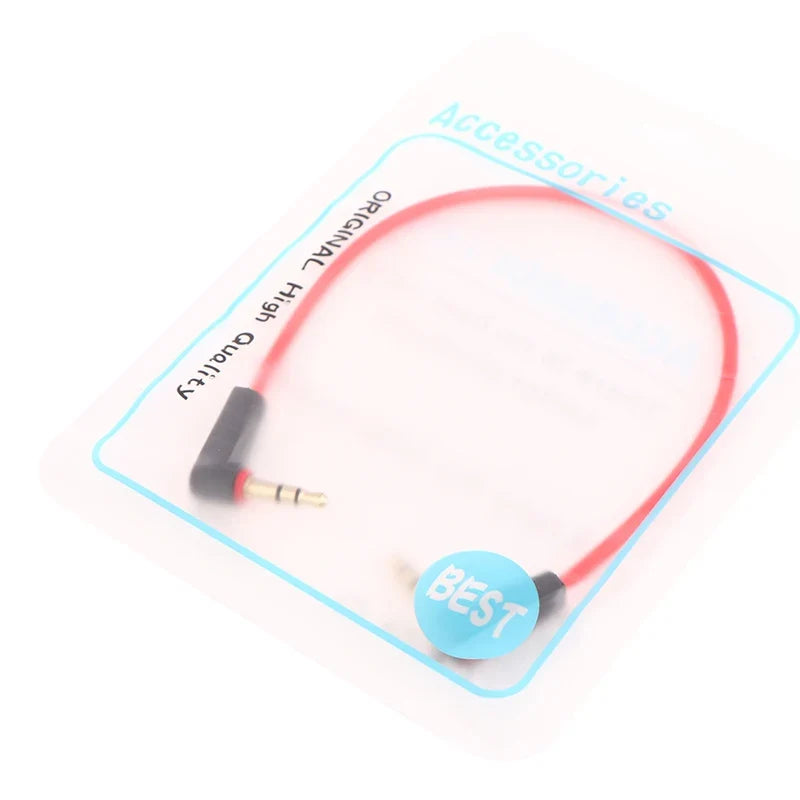 Right Angle 3.5mm Male to Male AUX Stereo Cable – 20cm/30cm
