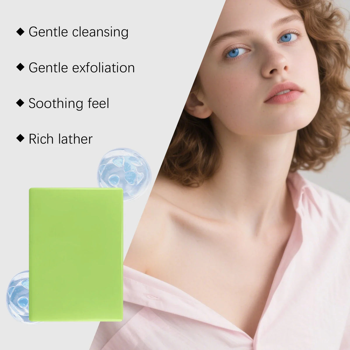 OceAura Lemongrass Exfoliating Soap – Herbal Daily Bath Bar