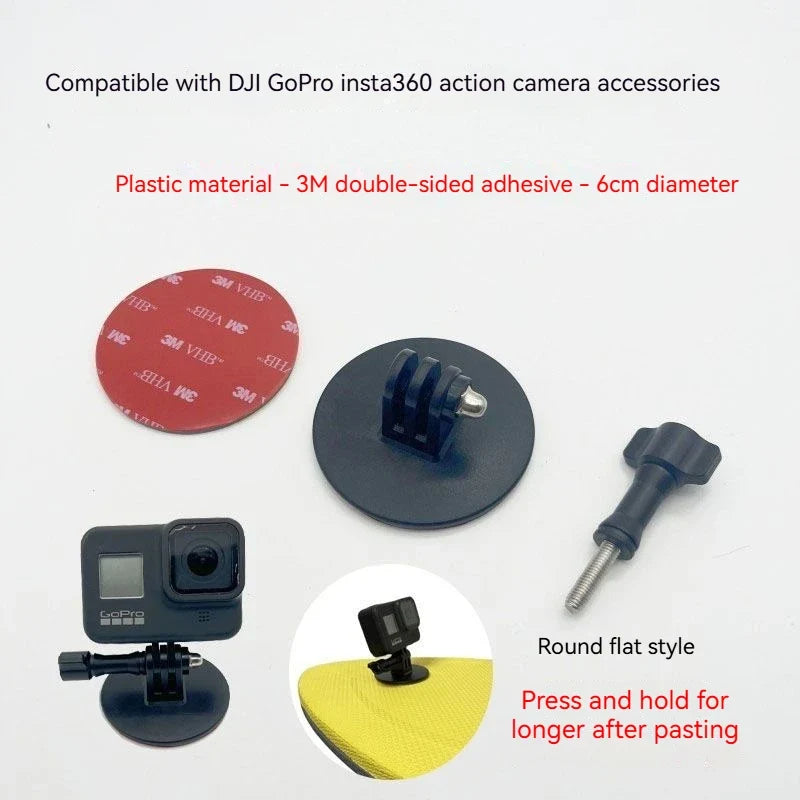 Flexible Adhesive Mount Kit for GoPro, DJI & Insta360