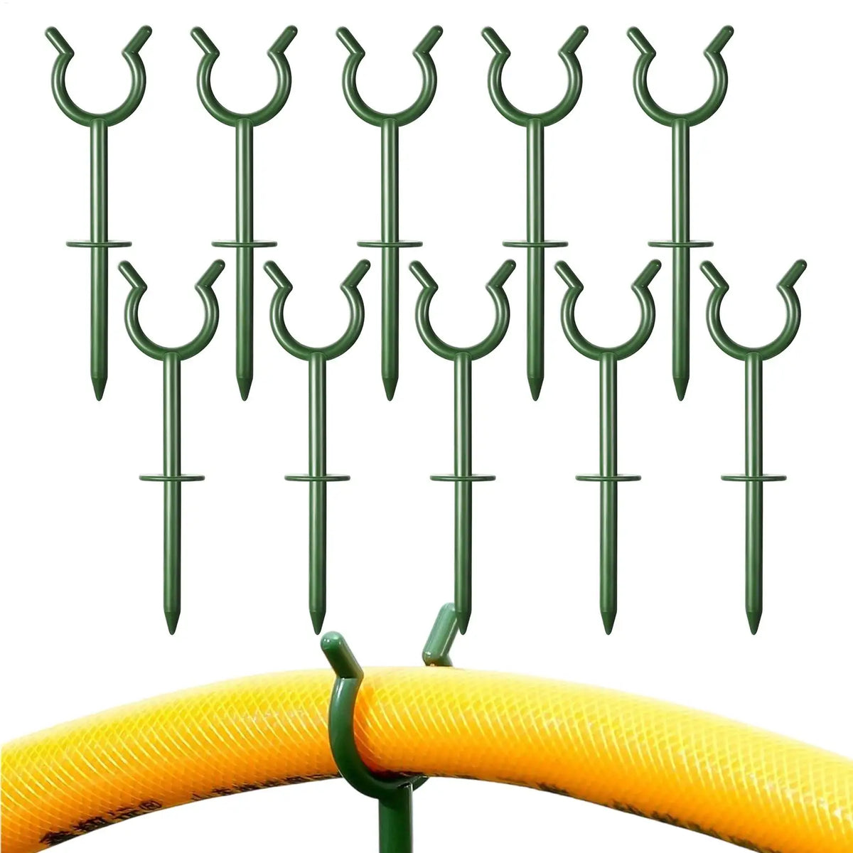 10-Pack Garden Hose Guide Stakes – Anti-Tangle Lawn Irrigation