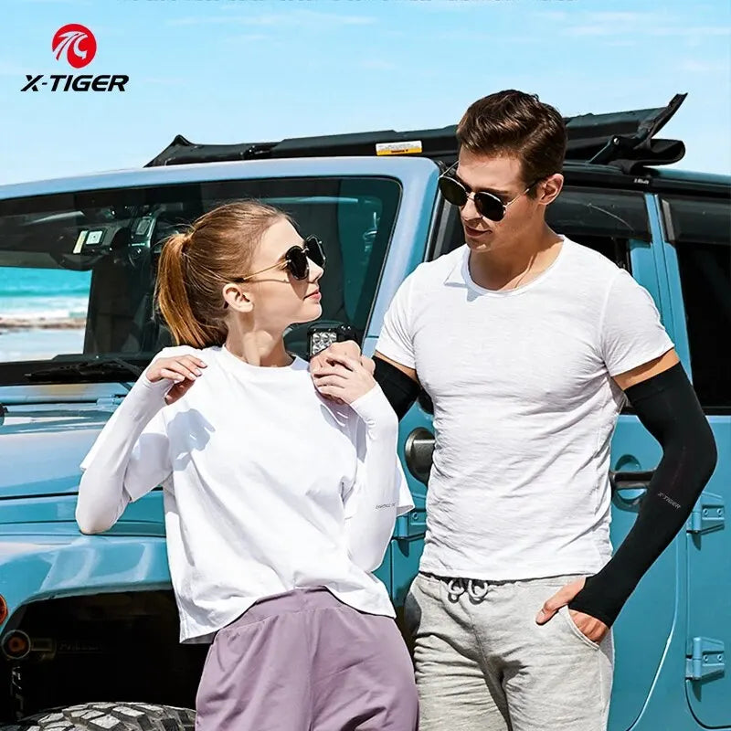 X-TIGER UV Protection Ice Silk Arm Sleeves | Cycling & Running