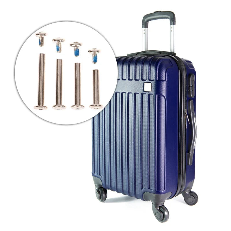 Stainless Steel Luggage Wheel Bolts & Rivets – 4-Set 6×30–45mm