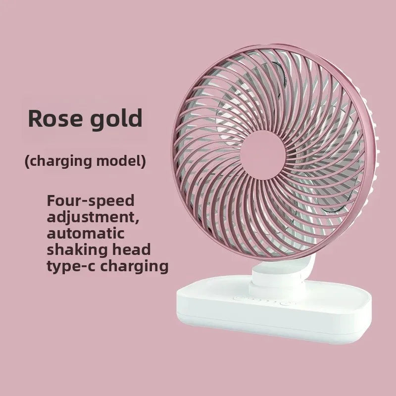 URGGU USB Rechargeable Oscillating Desktop Fan – 7W