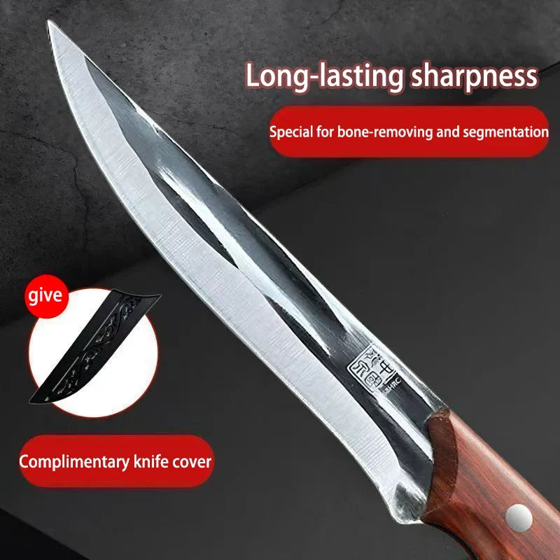 Hand-Forged Boning Knife – Sharp Stainless Steel, 14.5cm