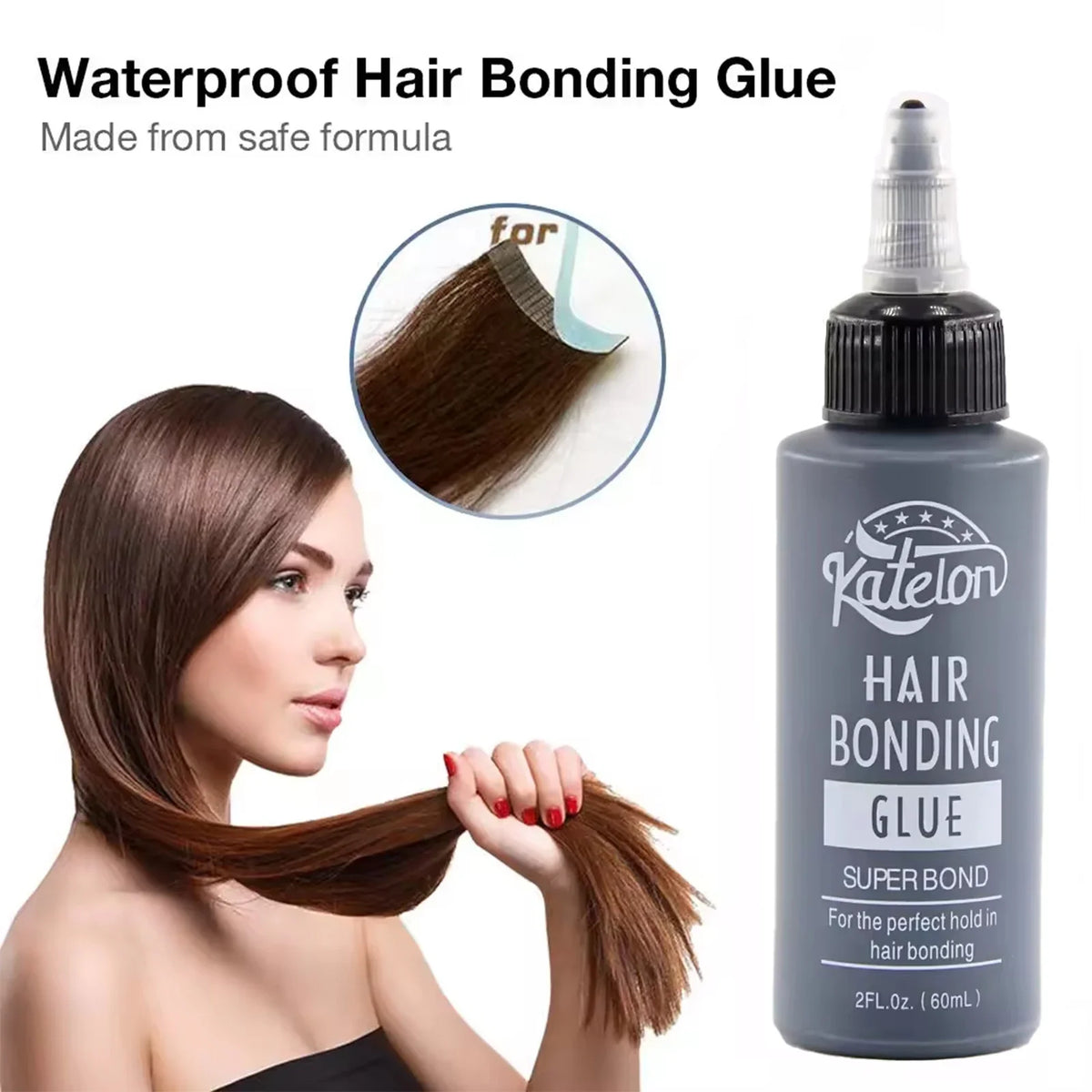 60ml Hair Extension Bonding Glue | Waterproof Strong Hold