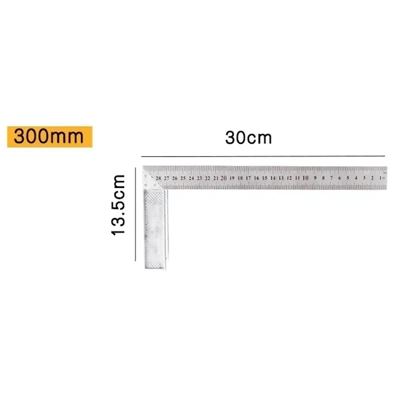 90° Aluminum Square Right Angle Ruler – Carpenter & Framing Tool