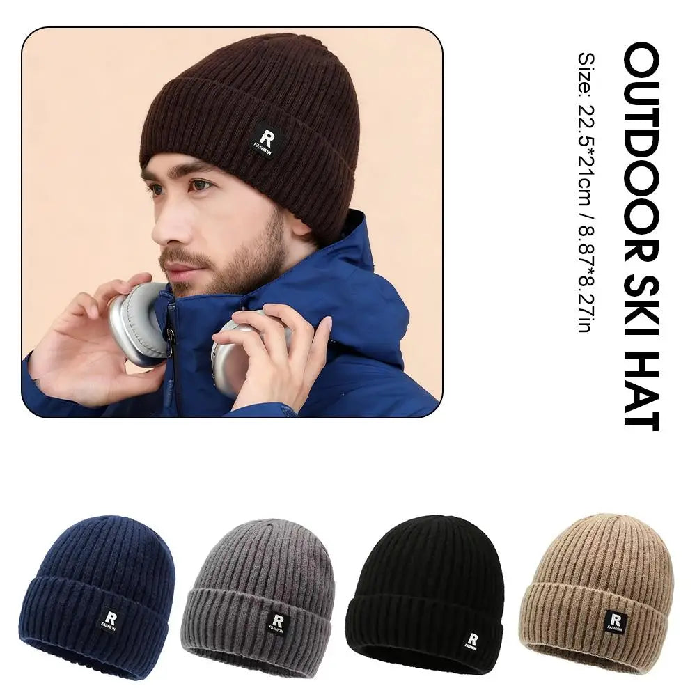 Soft Knit Beanie Hat Men Women Casual Winter Beanies Fashionable