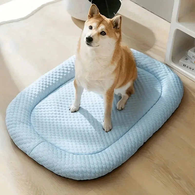 Summer Cooling Pet Bed – Breathable Non-Slip Mat for Dogs & Cats