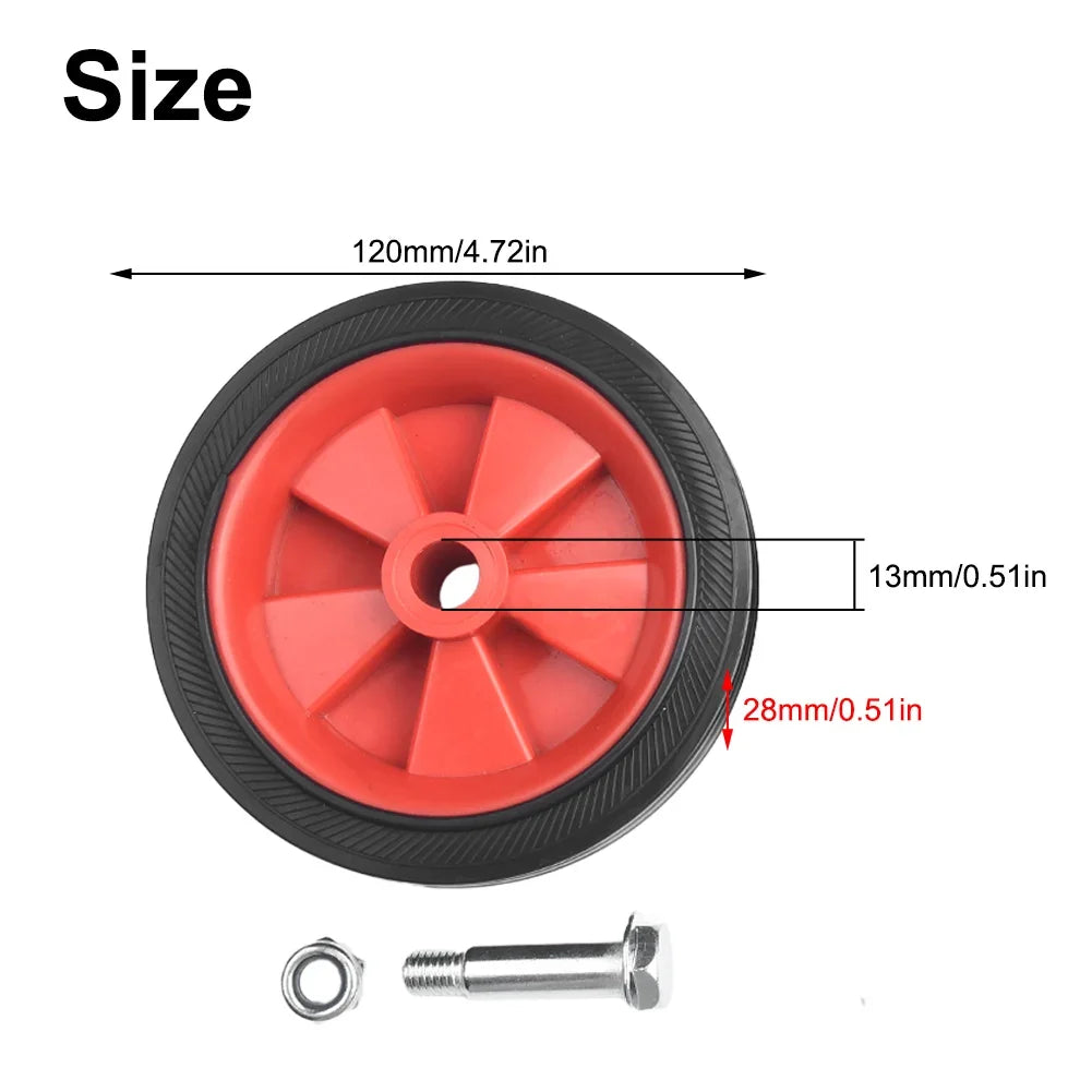 2-Pack 5/6" Air Compressor Replacement Caster Wheels Non-Slip