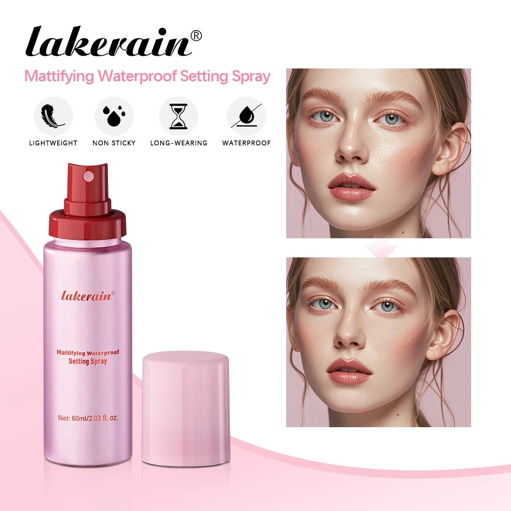 Mattifying Oil Control Setting Spray – Waterproof Matte Finish
