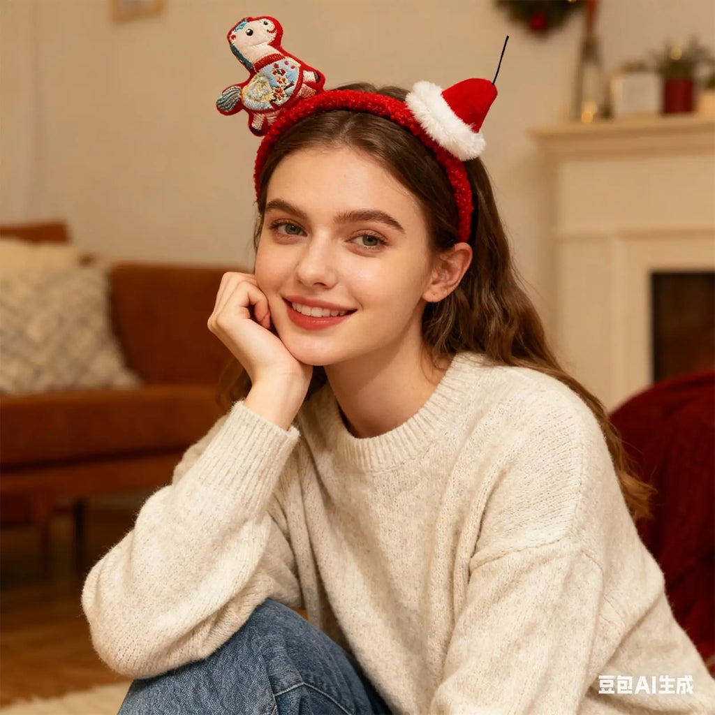 Plush Horse Headband – Cartoon Pony Party Hair Hoop