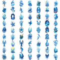 63-Piece Sea Creature Temporary Tattoos – Waterproof Stickers