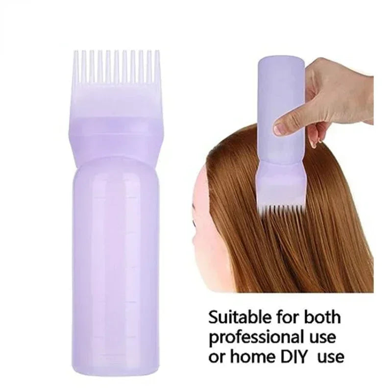 Hair Dye Applicator Bottle with Comb Brush | 160ml Color Tool
