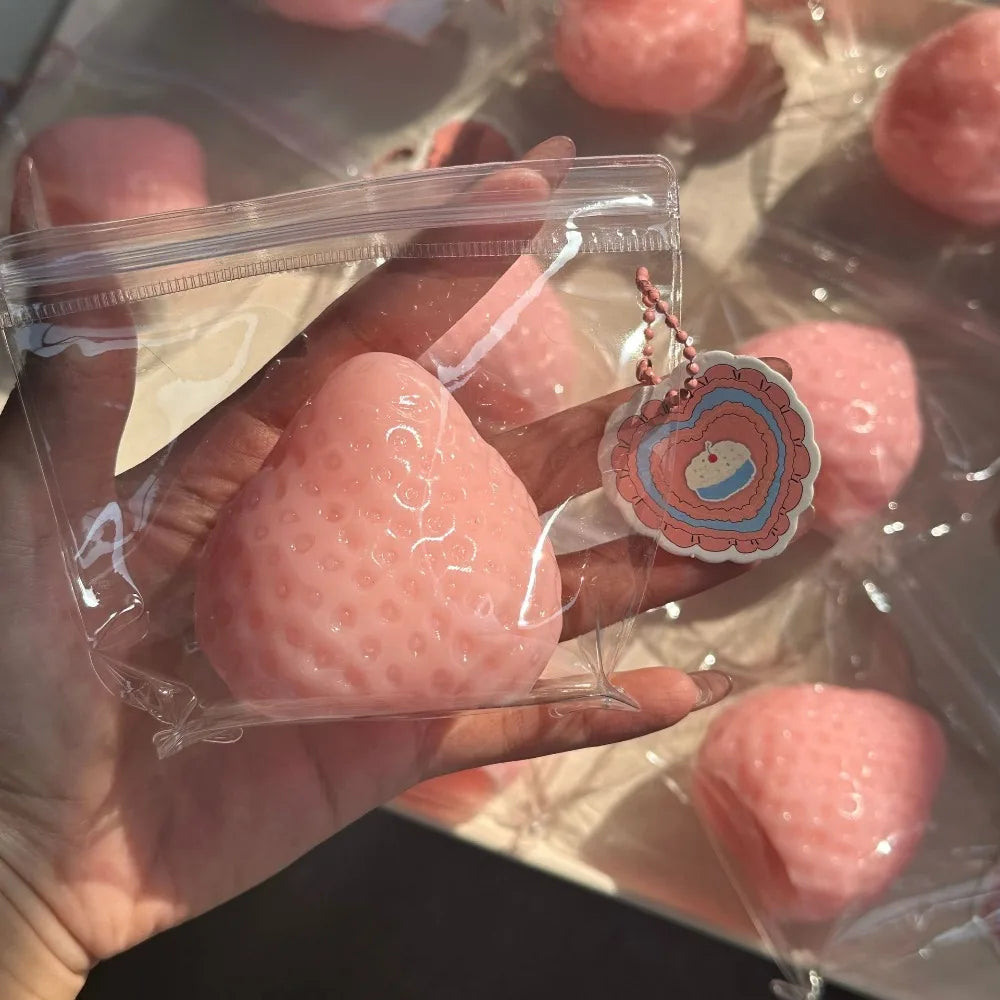 Strawberry Taba Squishy Fidget Toy Slow Rebound Stress Relief Kids