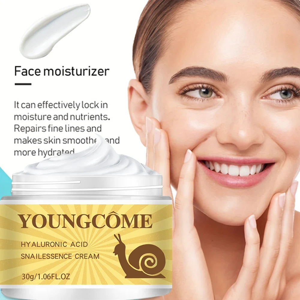 Snail Hyaluronic Acid Essence Cream – Nourish & Firm Skin