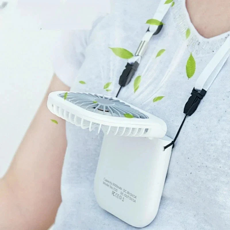 HOMEFISH 3-in-1 Portable Neck Fan – Handheld & Desktop USB Fan