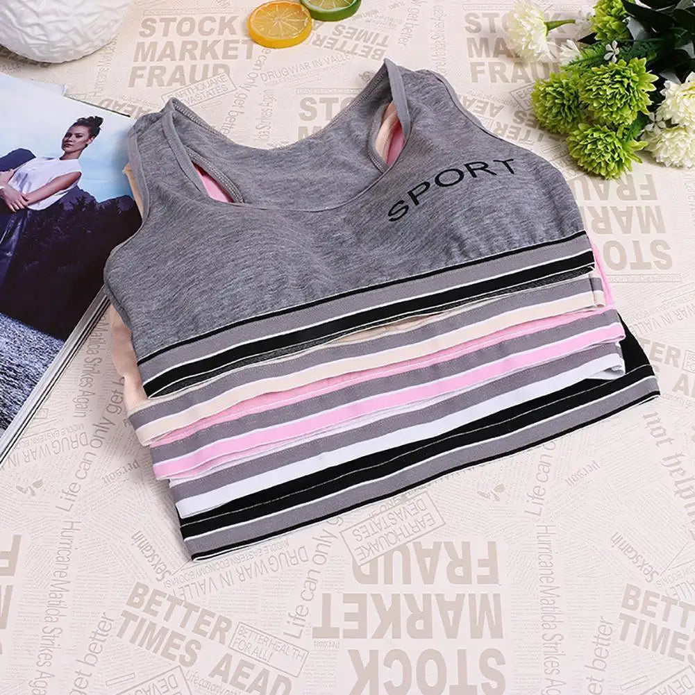 Women's Seamless Sports Bra – Yoga Running Workout Tank Top