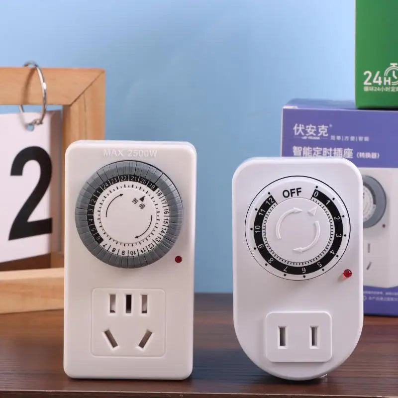 12 24 Hours Cyclic Timer Switch Kitchen Outlet Loop Universal Timing