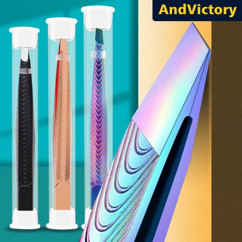 Professional Stainless Steel Tweezers – Eyebrow & Lash Tool