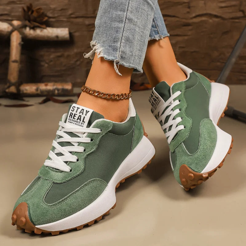 UXST Women's Platform Sneakers – Breathable Lace-Up Fashion