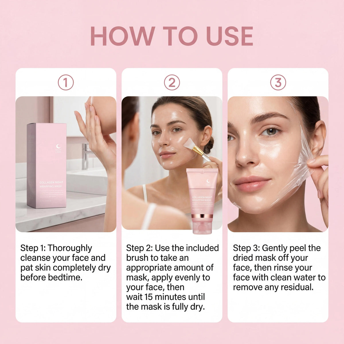 Collagen Peel-Off Face Mask – Deep Moisture & Anti-Aging Night
