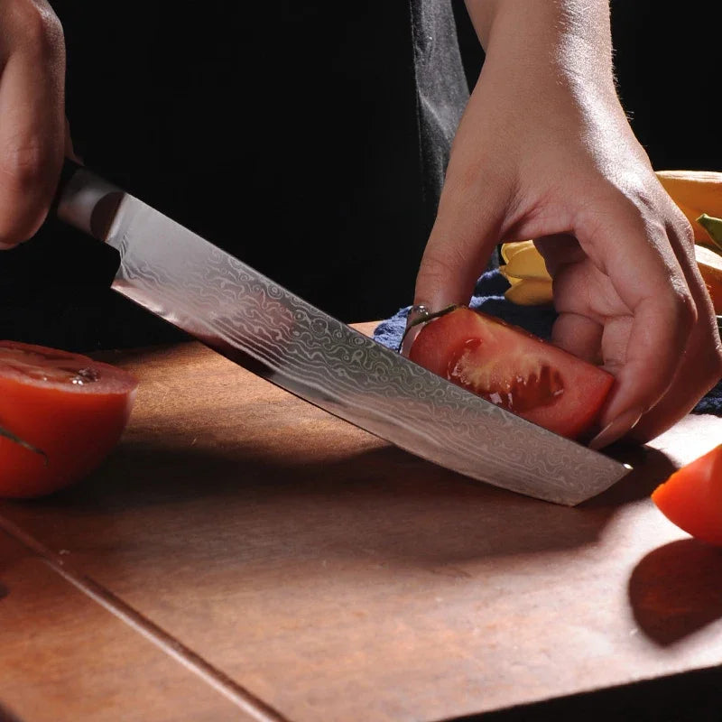 Damascus Steel Kitchen Cleaver – Professional Boning Knife