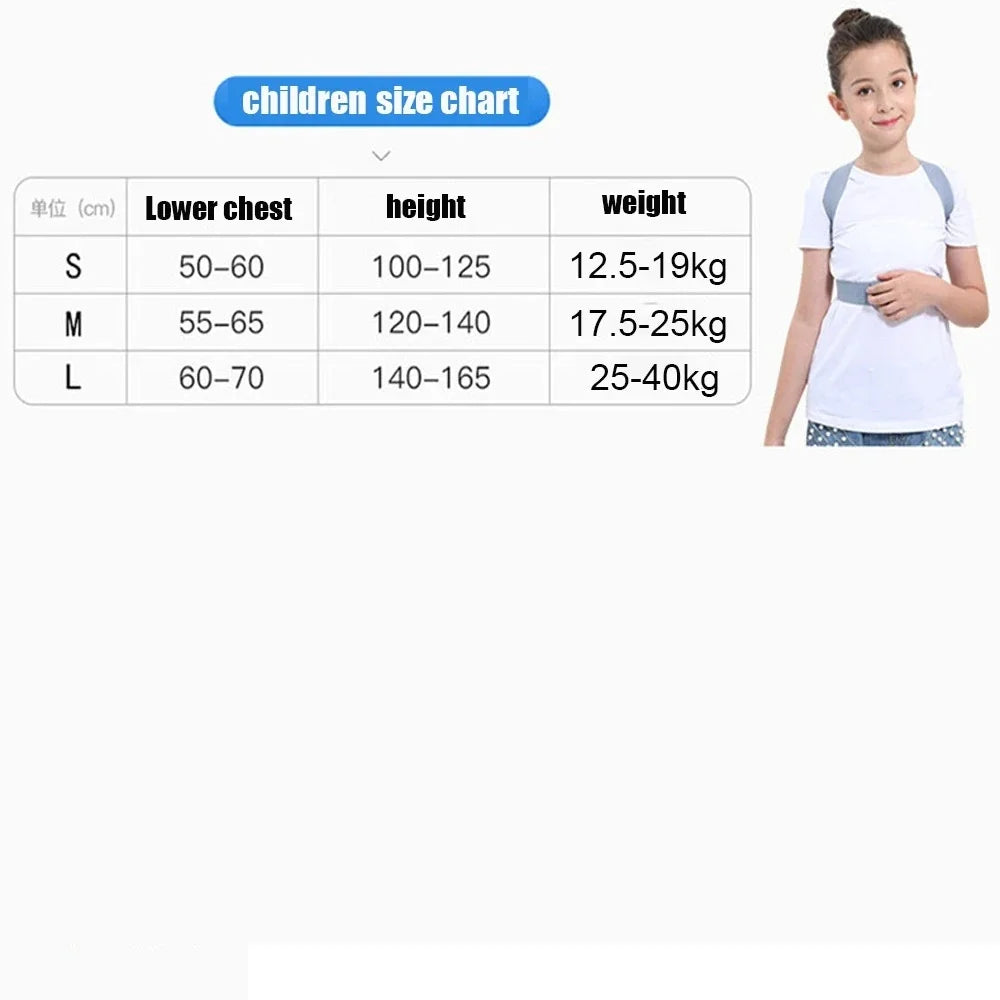 Kids Adjustable Posture Corrector | Back & Shoulder Support Belt