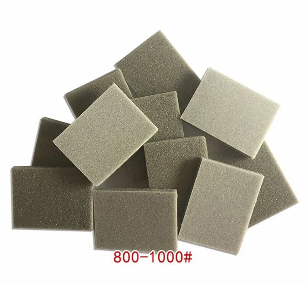 10 Sponge Sanding Block Wet Dry Bodywork Fine Coarse Grit Sandpaper