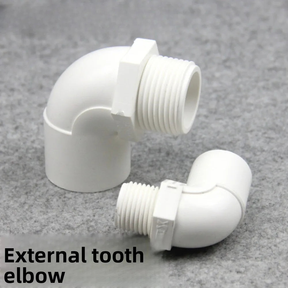 PVC 90° Elbow Reducer – 20/25/32mm to 1/2"–1" Male Thread