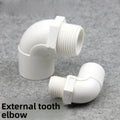 PVC 90° Elbow Reducer – 20/25/32mm to 1/2"–1" Male Thread