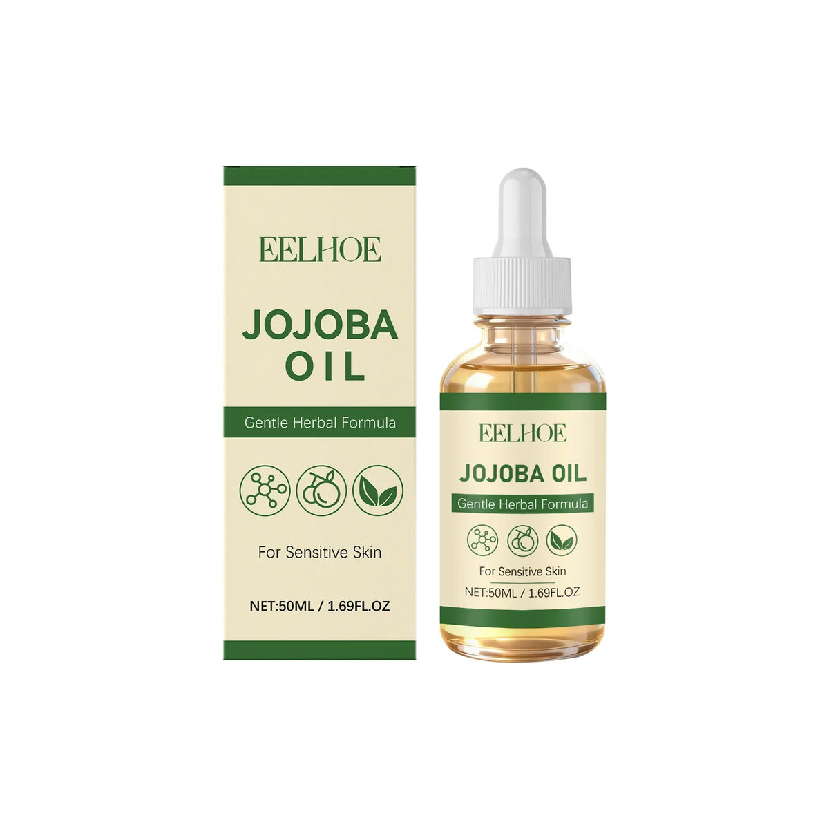 Jojoba Oil Roll-On 50ml | Hair, Skin & Cuticle Care Oil