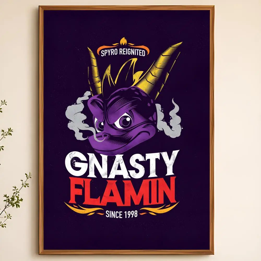 Spyro Game Poster – Waterproof PVC Peel-and-Stick HD Wall Art