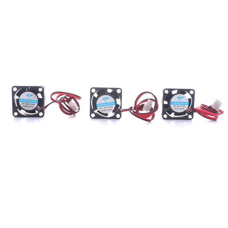 25mm DC Cooling Fan 2510 Hydraulic Bearing 5V 12V 24V GPU M.2