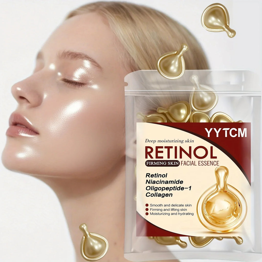 Retinol Face Serum Capsules – Collagen & Niacinamide | 30pk