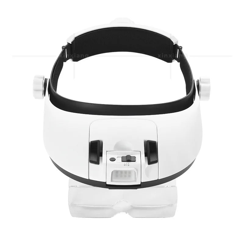LED Headband Magnifier with Light – Jeweler Loupe Magnifying Glass