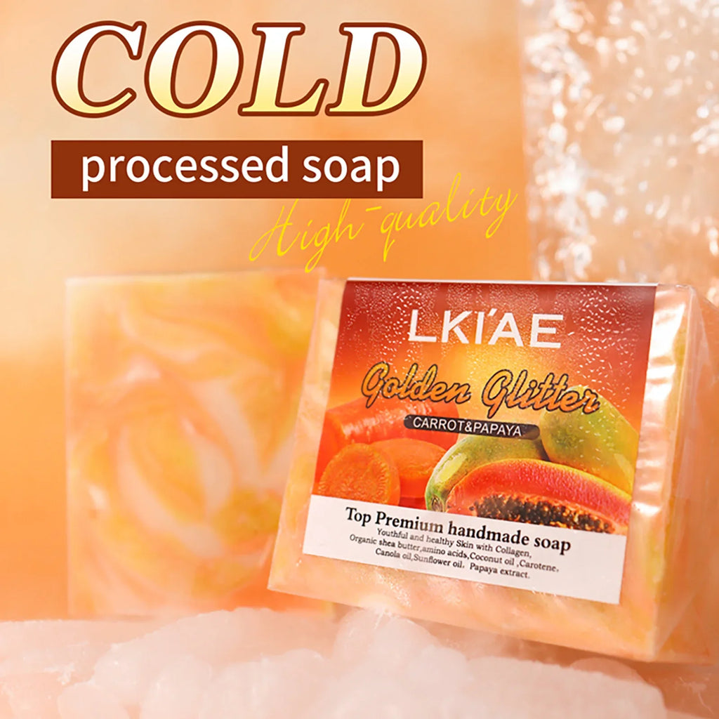 AILKE Carrot & Papaya Brightening Natural Handmade Soap 150g