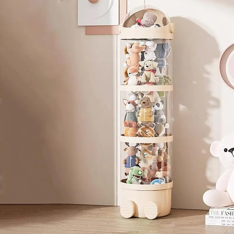 Vertical Toy Storage Tube Kids Plush Doll Clear Stuffed Animal Holder