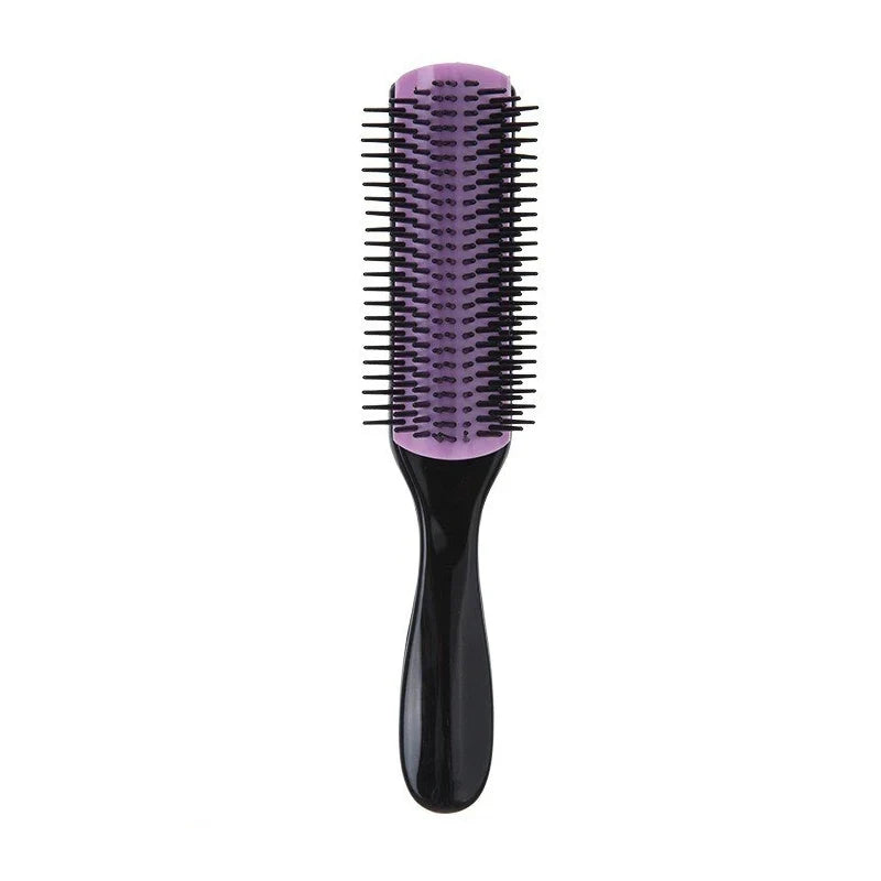 9-Row Detangling Hair Brush & Scalp Massager | Curly & Straight
