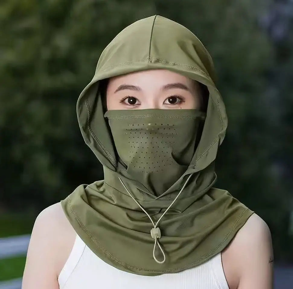 Women's UPF 50+ Sun Hat with Face Mask & Neck Gaiter