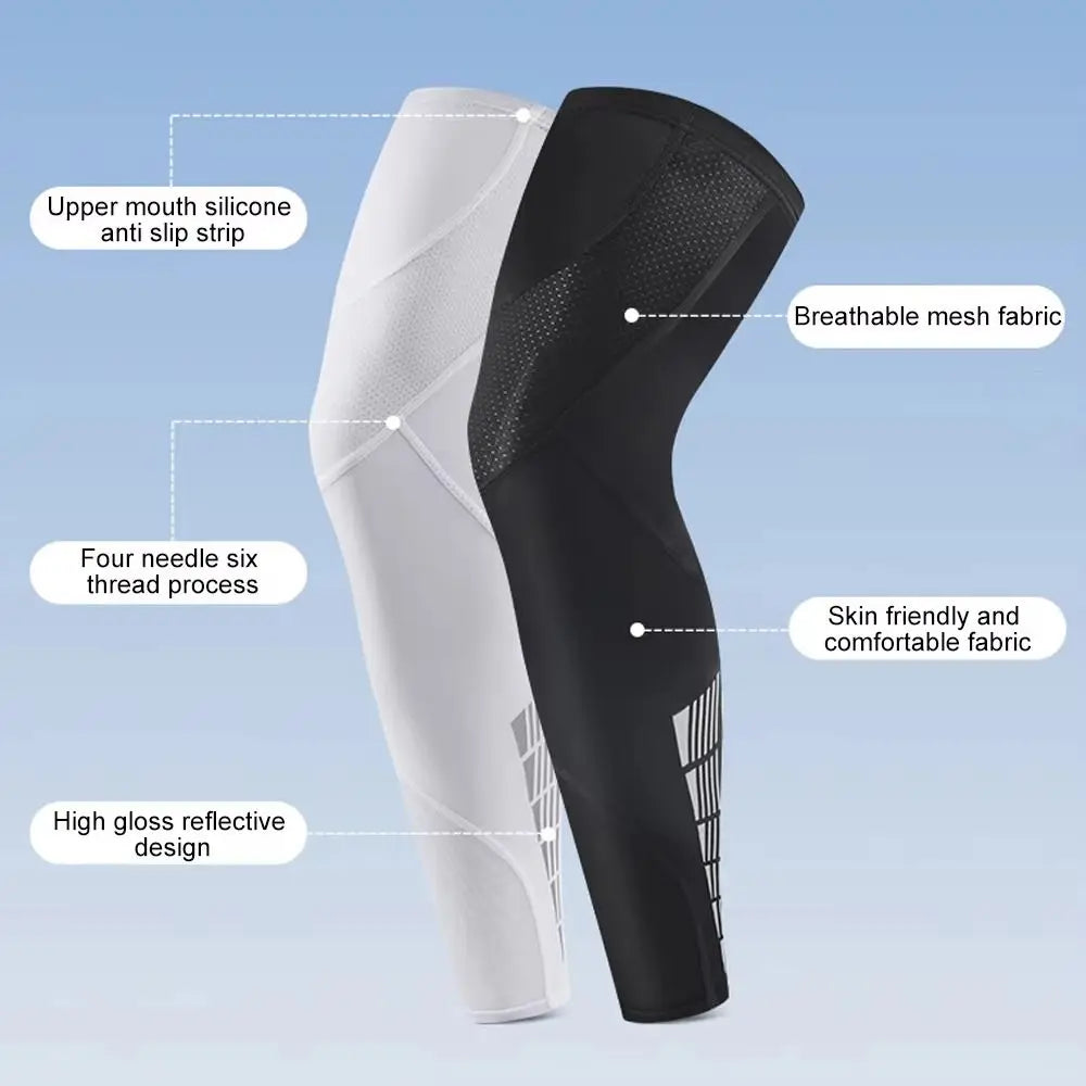 Anti-Slip Compression Leg Sleeves | Breathable Sports Knee Sleeve