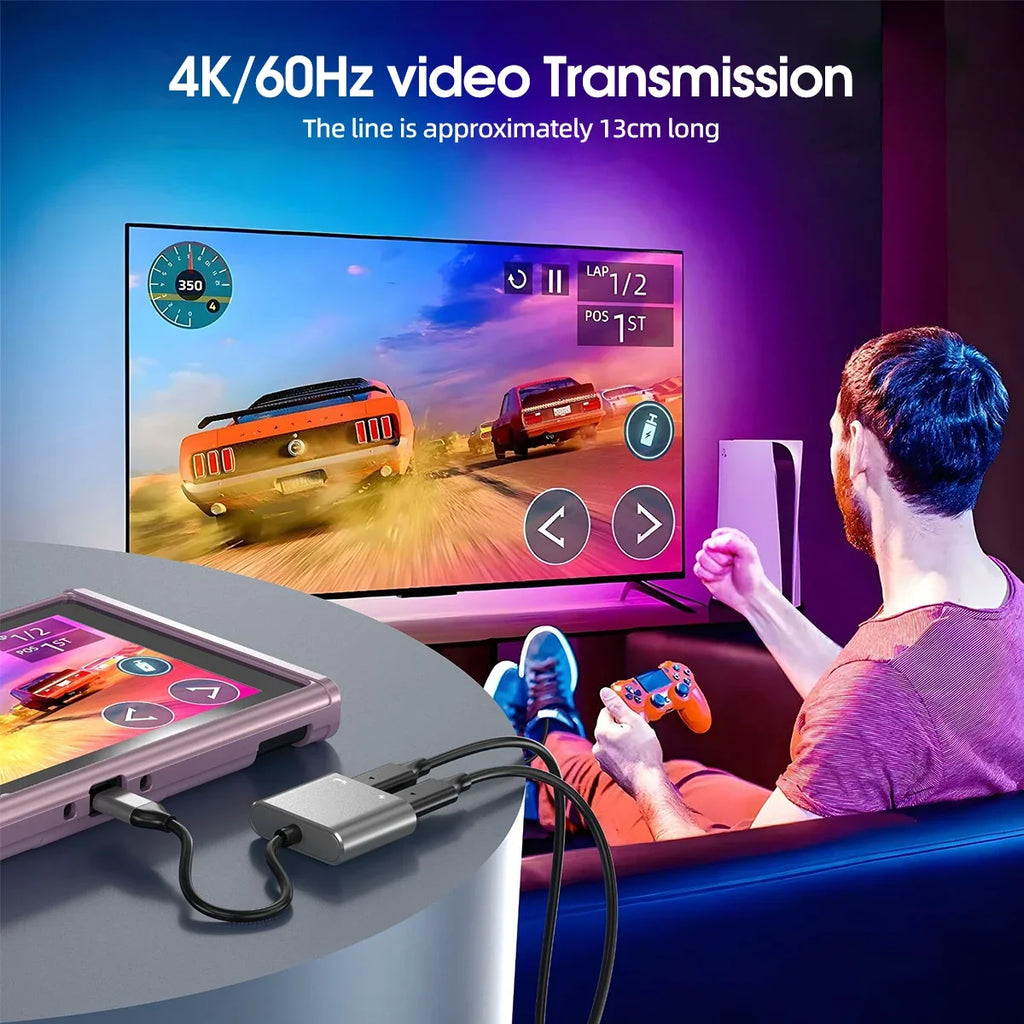 100W USB-C Fast Charging Adapter for XREAL AIR & AIR 2 Glasses