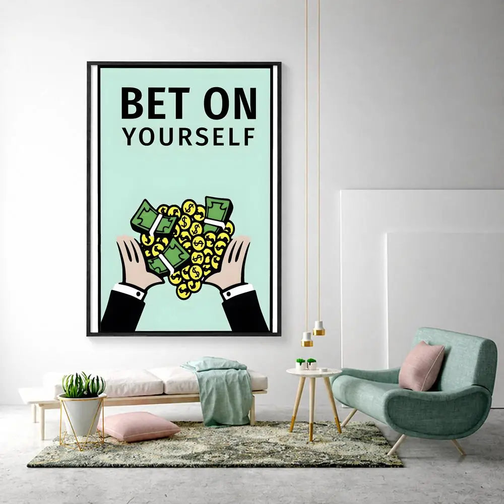 Game Millionaire M-Money HD Wall Poster | Modern Home Decor