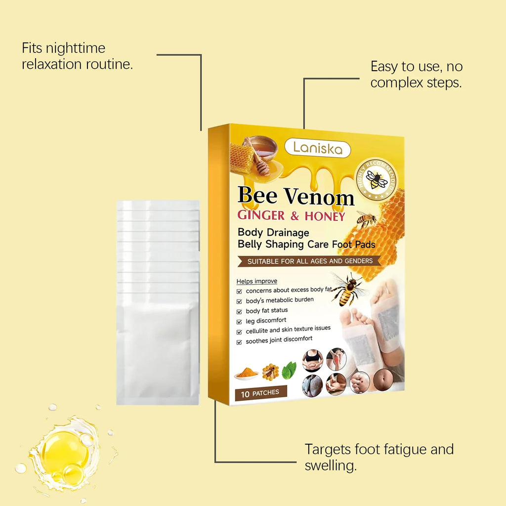 Bee Venom & Ginger Foot Patches – Moisturizing Foot Care