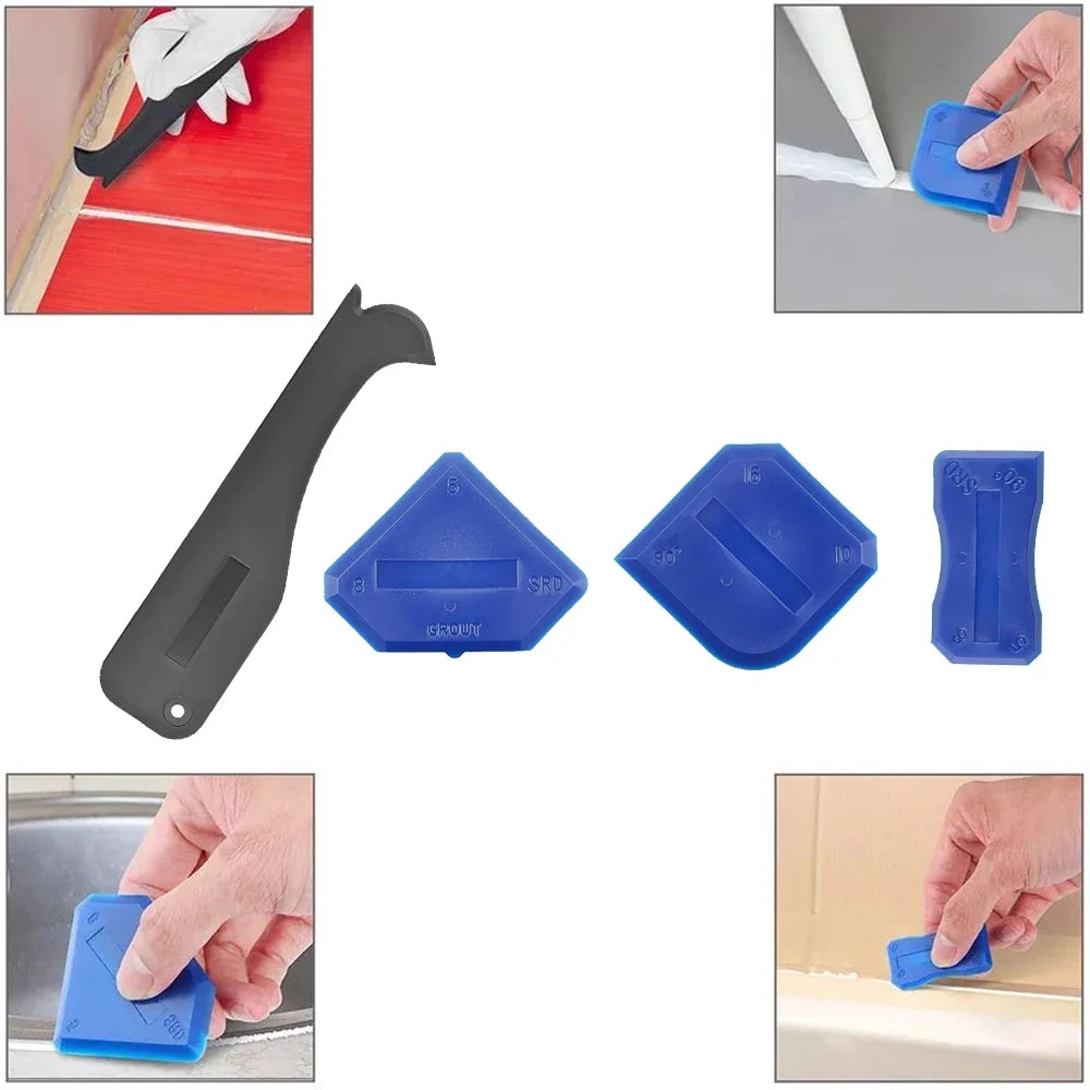 5-in-1 Caulk Remover & Silicone Sealant Smoother Tool Set