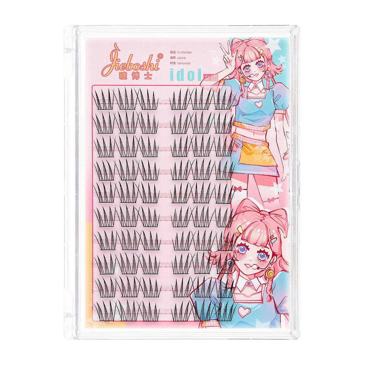 Korean Idol Manga Cluster Lashes | Wispy 3D Lash Extensions