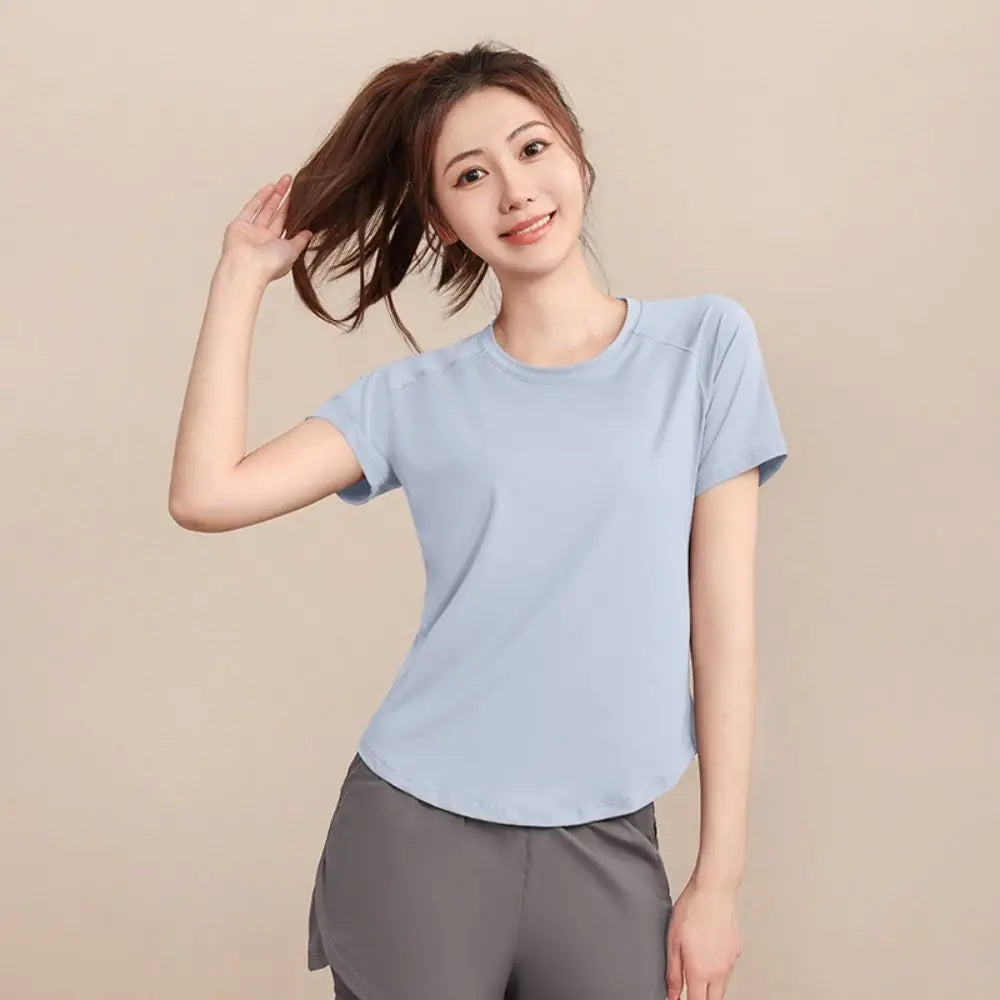 Women's Short-Sleeve Quick-Dry Running Shirt | Fitness Top