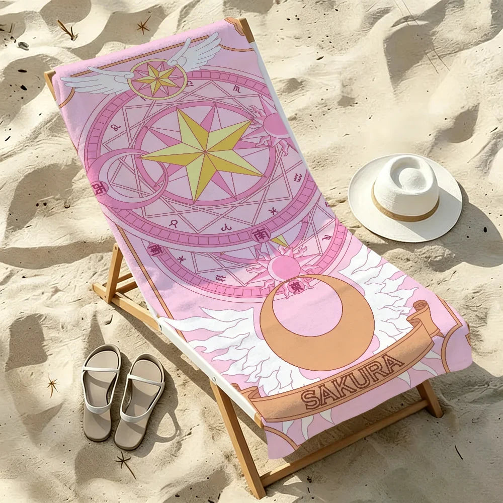 Cardcaptor Sakura Quick-Dry Beach Towel | Soft Microfiber